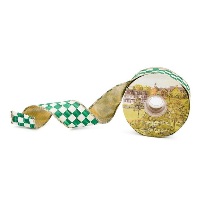 "GREEN CHECK 2"" RIBBON"