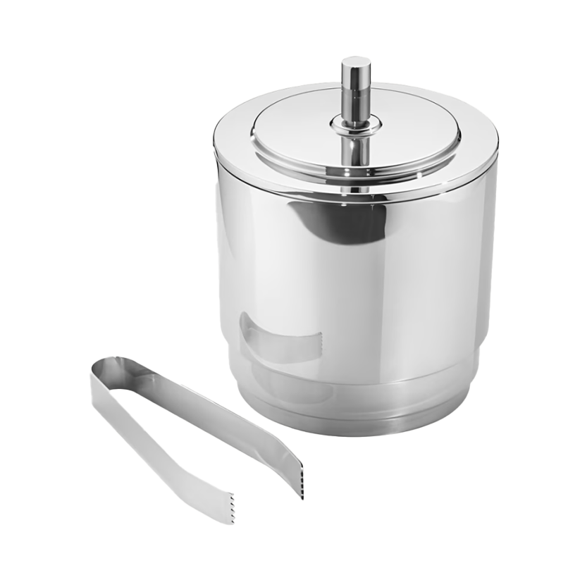 MANHATTAN ICE BUCKET & TONGS - GEORG JENSEN - Compralo en CorinneRegalos.com