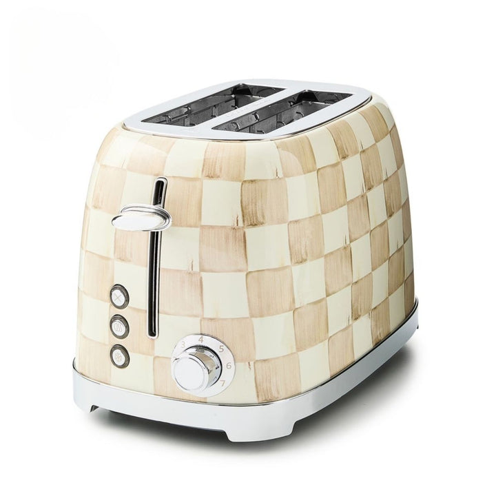 MOCHA CHECK 2-SLICE TOASTER - MACKENZIE-CHILDS - Compralo en CorinneRegalos.com