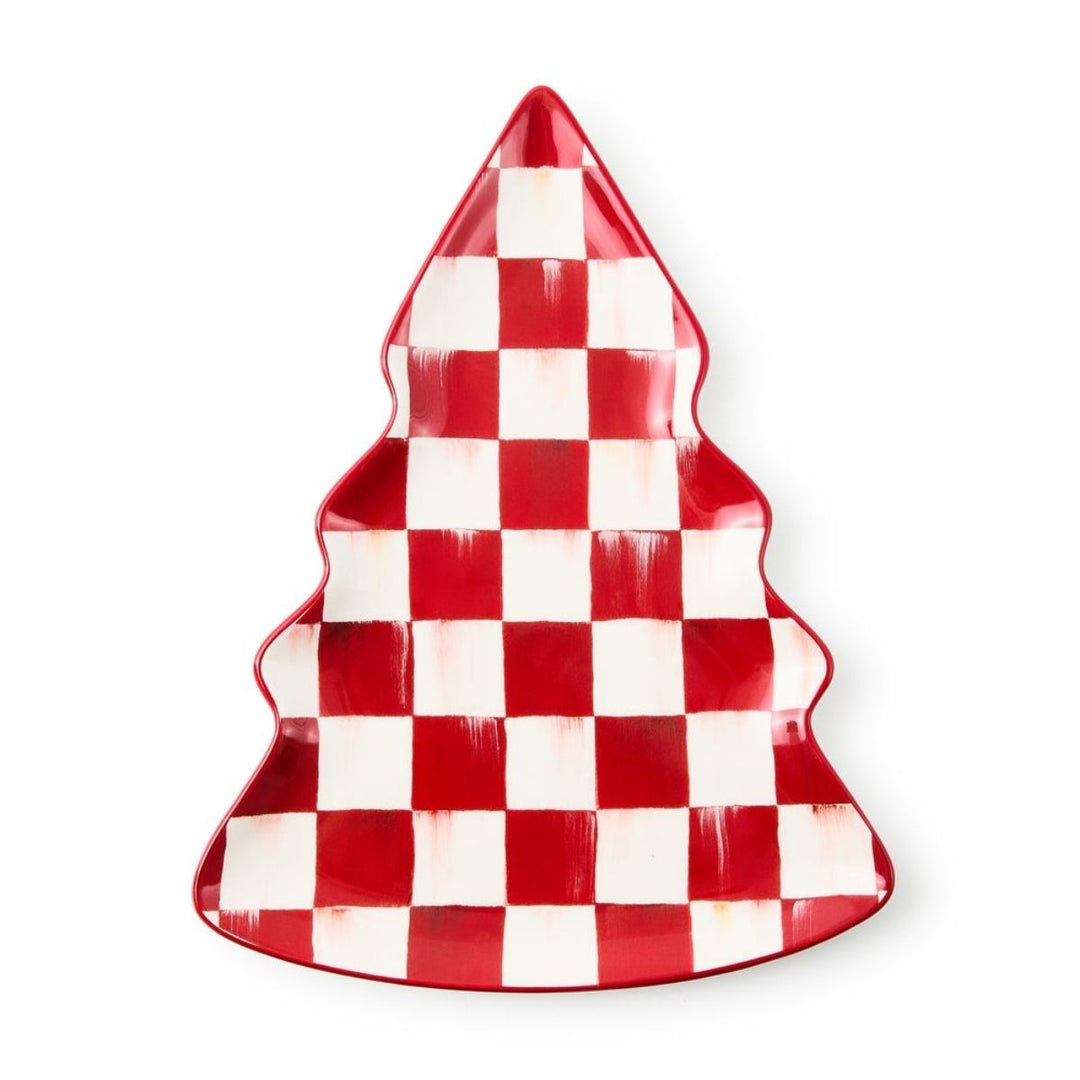 CHERRY CHECK TREE DISH - MACKENZIE-CHILDS - Compralo en CorinneRegalos.com