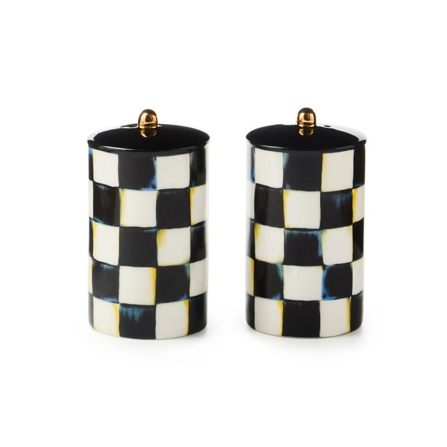 COURTLY CHECK FARMHOUSE SALT & PEPPER SET - MACKENZIE-CHILDS - Compralo en CorinneRegalos.com