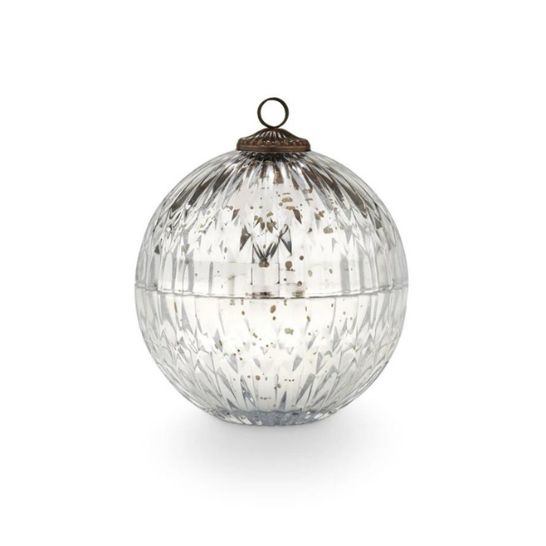 BALSAM & CEDAR SILVER MERCURY ORNAMENT - CREATIVE COOP - Compralo en CorinneRegalos.com