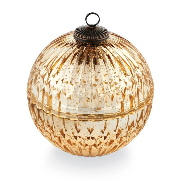 WINTER WHITE GLASS ORNAMENT - CREATIVE COOP - Compralo en CorinneRegalos.com