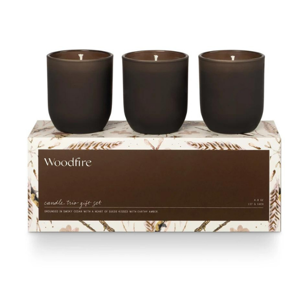 WOODFIRE VOTIVE GIFT SET - CREATIVE COOP - Compralo en CorinneRegalos.com