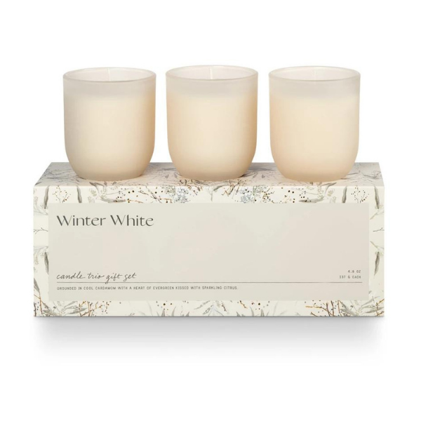 WINTER WHT VTV TRIO GIFT SET - CREATIVE COOP - Compralo en CorinneRegalos.com