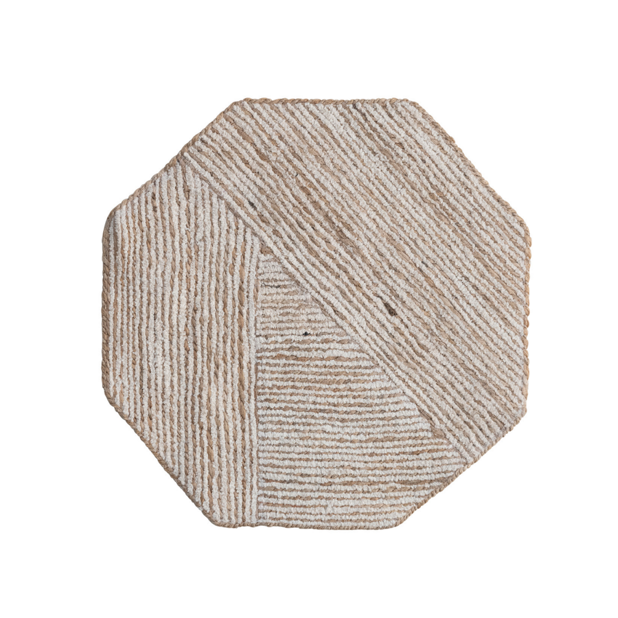 "15""L x 15""W Cotton & Jute Placemat" - CREATIVE COOP - Compralo en CorinneRegalos.com
