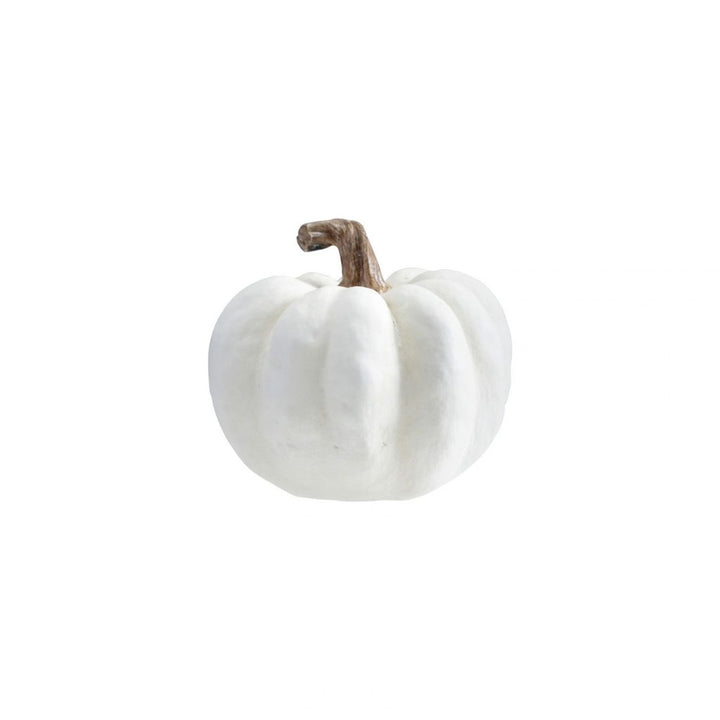 RESIN PUMPKIN, WHITE & CREAM COLOR - CREATIVE COOP - Compralo en CorinneRegalos.com