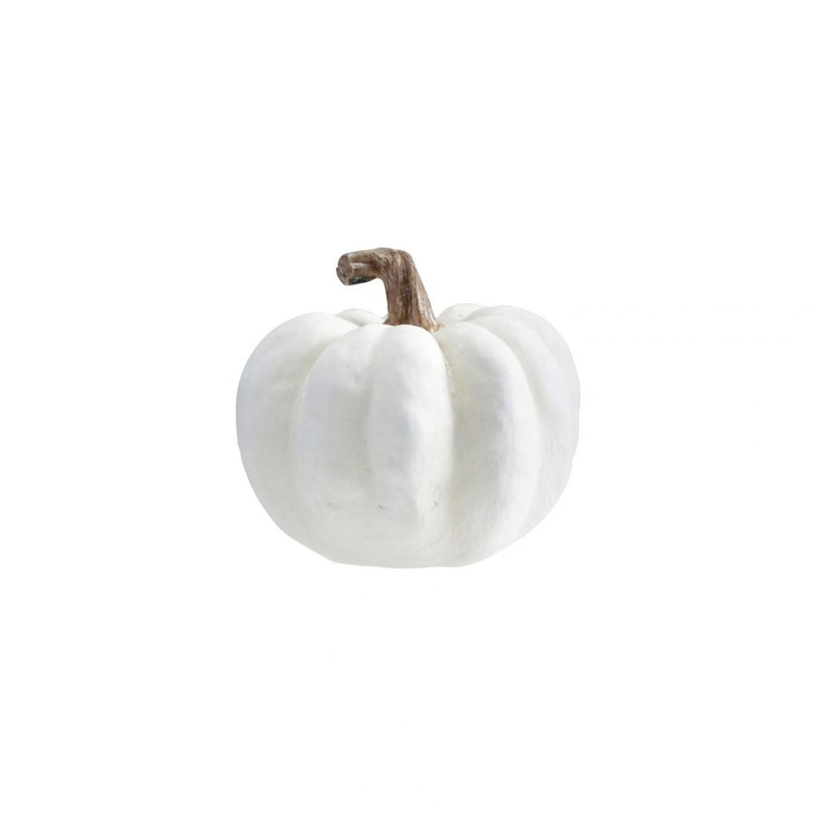 RESIN PUMPKIN, WHITE & CREAM COLOR - CREATIVE COOP - Compralo en CorinneRegalos.com