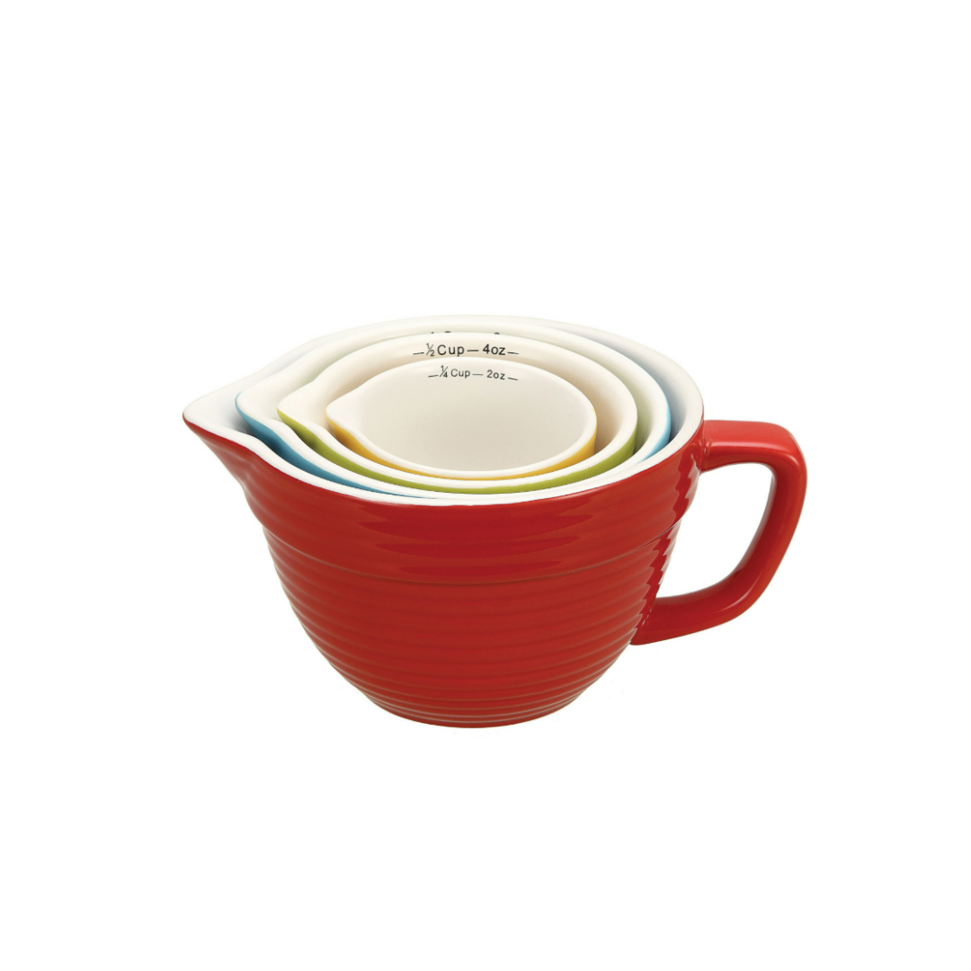 S/4 STONEWARE BATTER BOWL - CREATIVE COOP - Compralo en CorinneRegalos.com