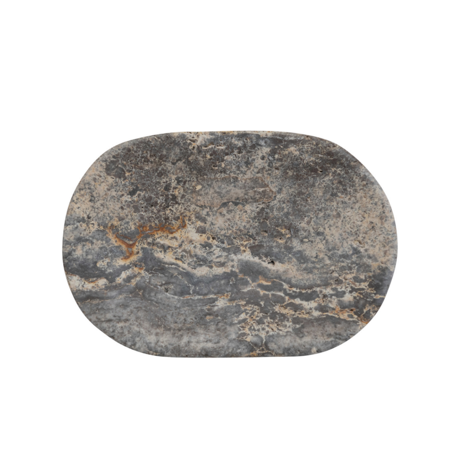 6L X 4W OVAL TRAVERTINE SOAP - CREATIVE COOP - Compralo en CorinneRegalos.com