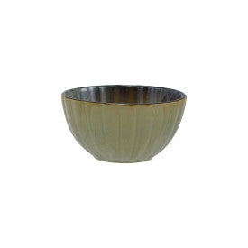 "4-3/4""Rdx2-1/2""H Stoneware Fluted Bowl, Sage Green, EOWV" - CREATIVE COOP - Compralo en CorinneRegalos.com