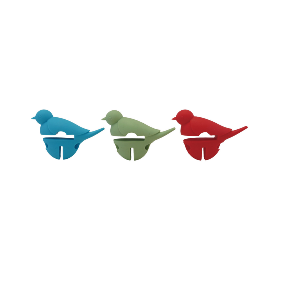 SILICONE BIRD SHAPED LID/SPOON HOLDER - CREATIVE COOP - Compralo en CorinneRegalos.com