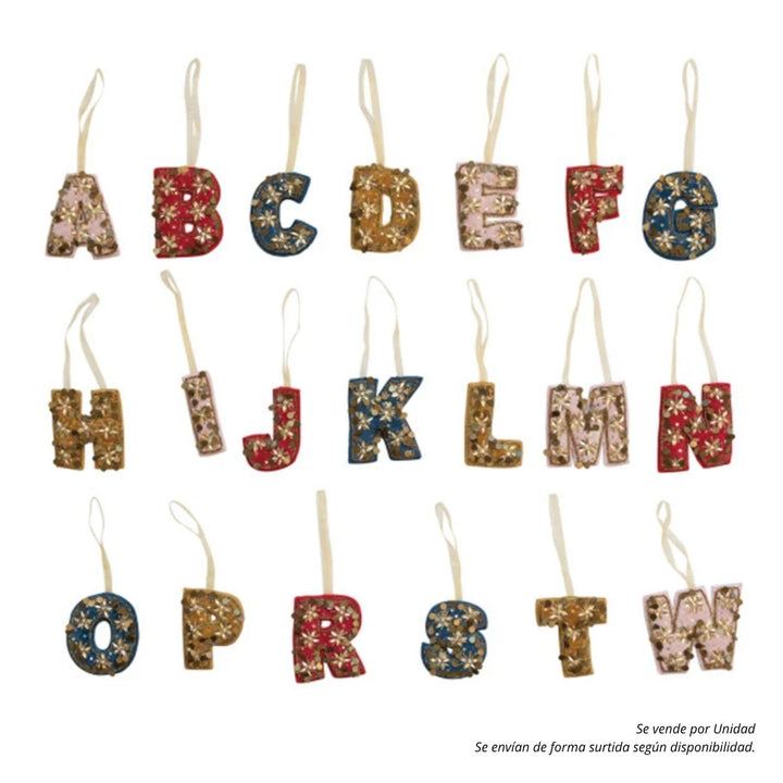 3H VELVET FABRIC ALPHABET