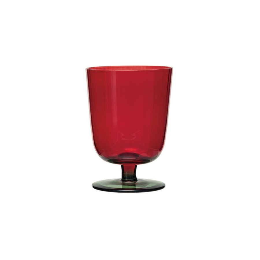 ROUND X 4-1/4 H OZ. SSTANMMED FLUTED DRINKING GLASS - CREATIVE COOP - Compralo en CorinneRegalos.com