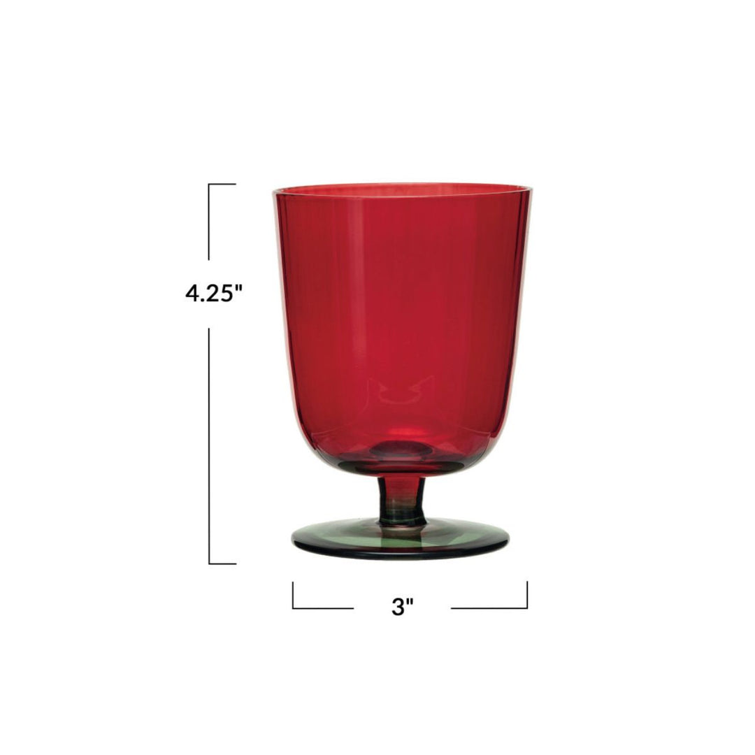 ROUND X 4-1/4 H OZ. SSTANMMED FLUTED DRINKING GLASS