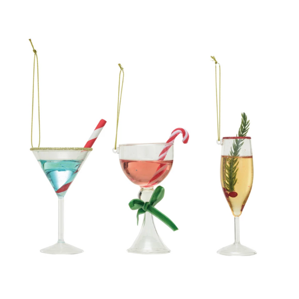 2 L X 3 W X 5 H GLASS COCKTAIL - CREATIVE COOP - Compralo en CorinneRegalos.com