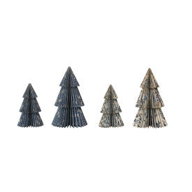 "S/2 5-1/2""Rd-4""Rd Paper Folding Honeycomb Trees, 2 Styles" - CREATIVE COOP - Compralo en CorinneRegalos.com
