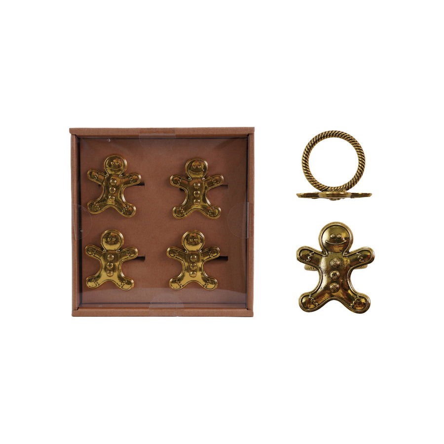 S/4 2H ZINC ALLOY NAPKIN - CREATIVE COOP - Compralo en CorinneRegalos.com