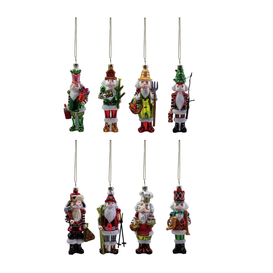 5-1/4H GLASS NUTCRACKER - CREATIVE COOP - Compralo en CorinneRegalos.com