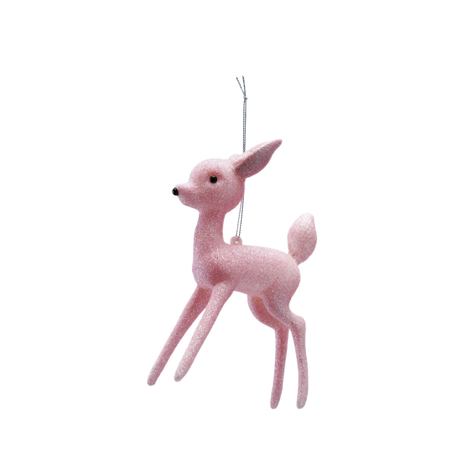 6.5H PLASTIC DEER ORNAMENT - CREATIVE COOP - Compralo en CorinneRegalos.com