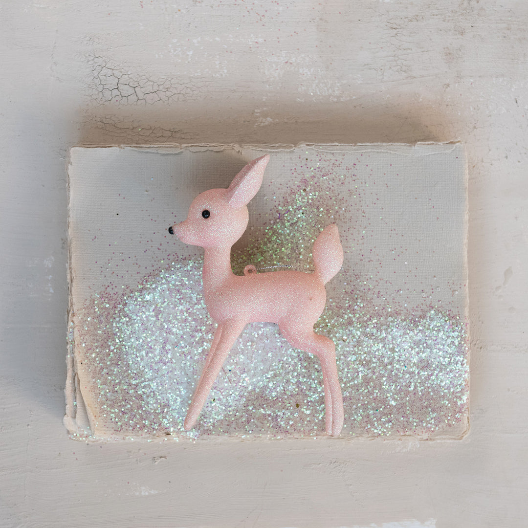 6.5H PLASTIC DEER ORNAMENT