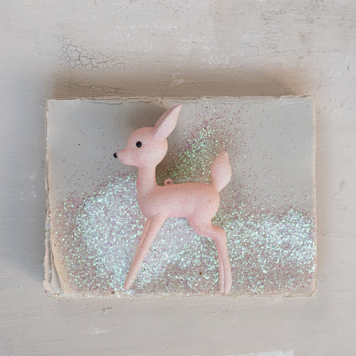 6.5H PLASTIC DEER ORNAMENT