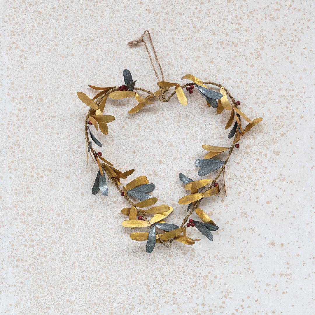 9W X 9H  METAL & WOOD HEART