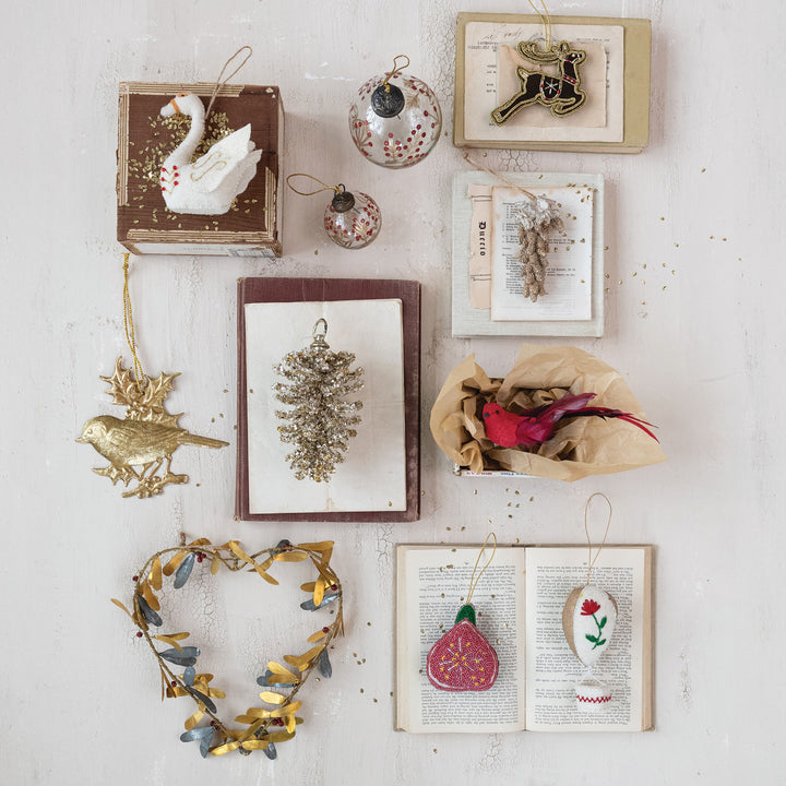 9W X 9H  METAL & WOOD HEART