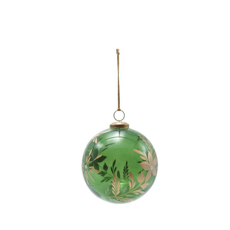 5RD GLASS BALL ORNAMENT W - CREATIVE COOP - Compralo en CorinneRegalos.com
