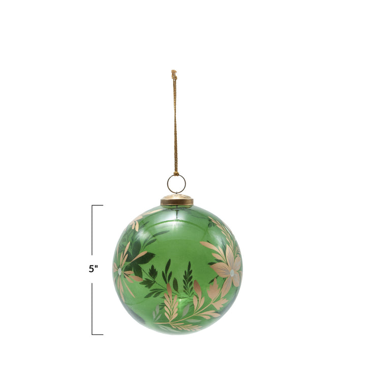 5RD GLASS BALL ORNAMENT W