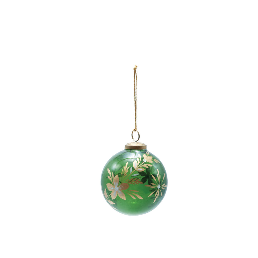 4RD GLASS BALL ORNAMENT W - CREATIVE COOP - Compralo en CorinneRegalos.com