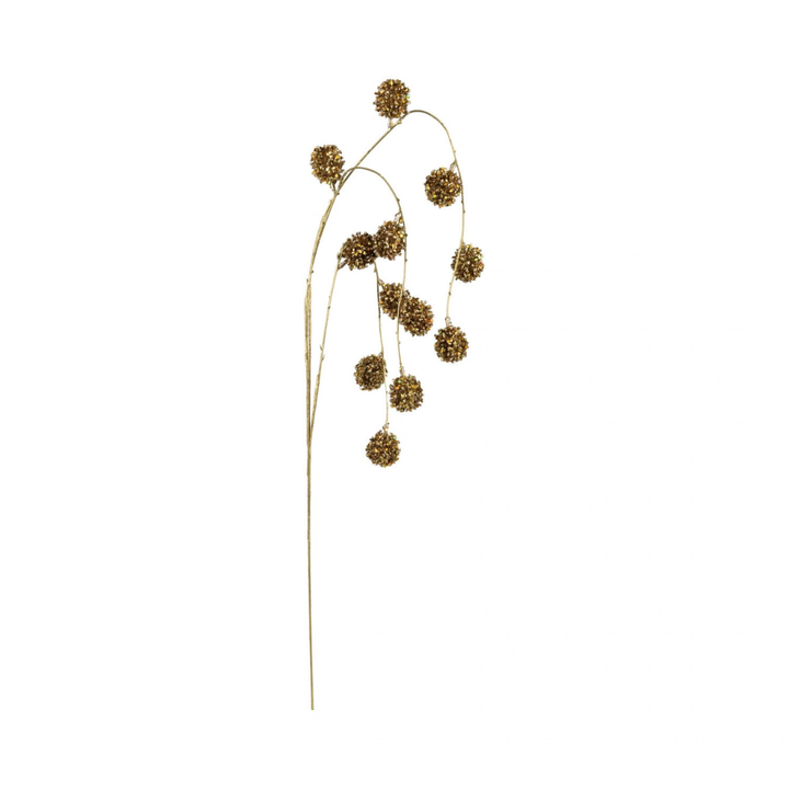 FAUX BERRY SPRAY W GLITTER, GOLD FINISH - CREATIVE COOP - Compralo en CorinneRegalos.com
