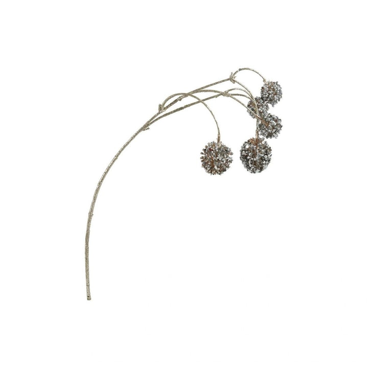 FAUX BERRY SPRAY W GLITTERSILVER FINISH - CREATIVE COOP - Compralo en CorinneRegalos.com