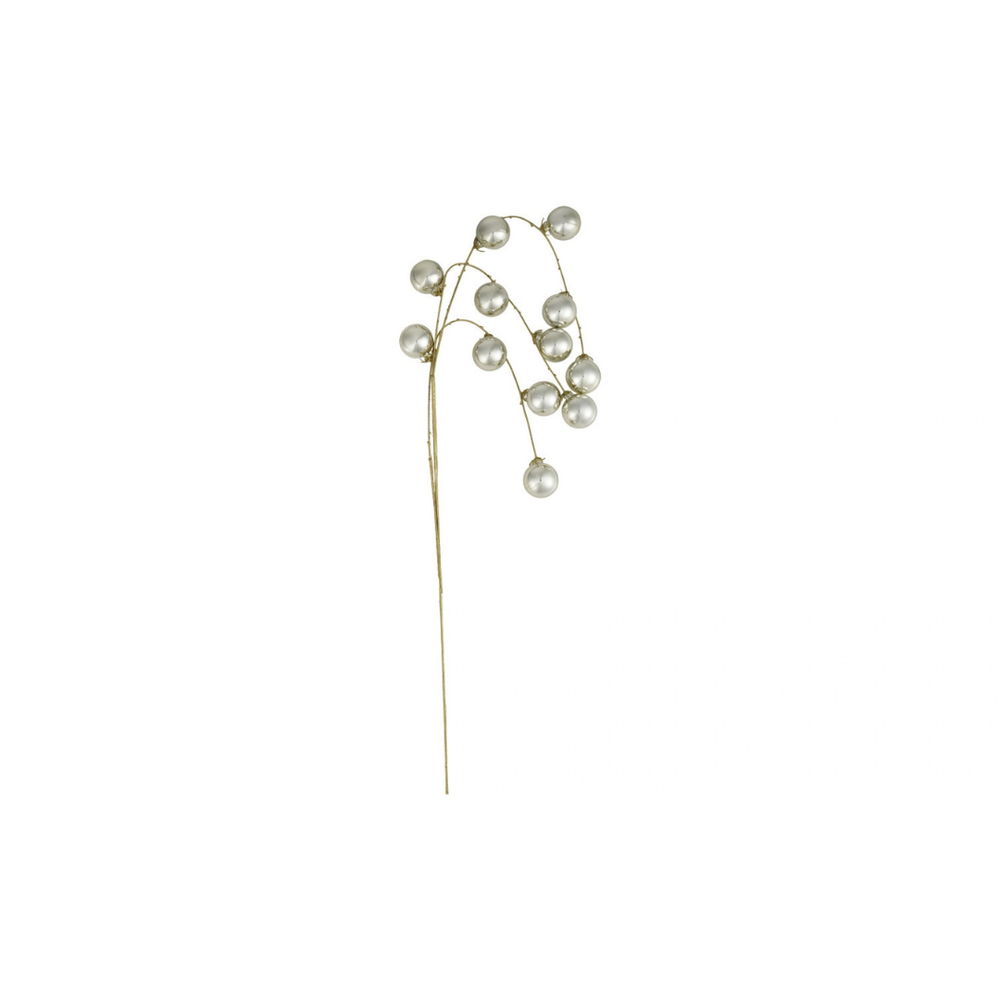 PLASTIC BALL SPRAY, SILVER FINISH - CREATIVE COOP - Compralo en CorinneRegalos.com