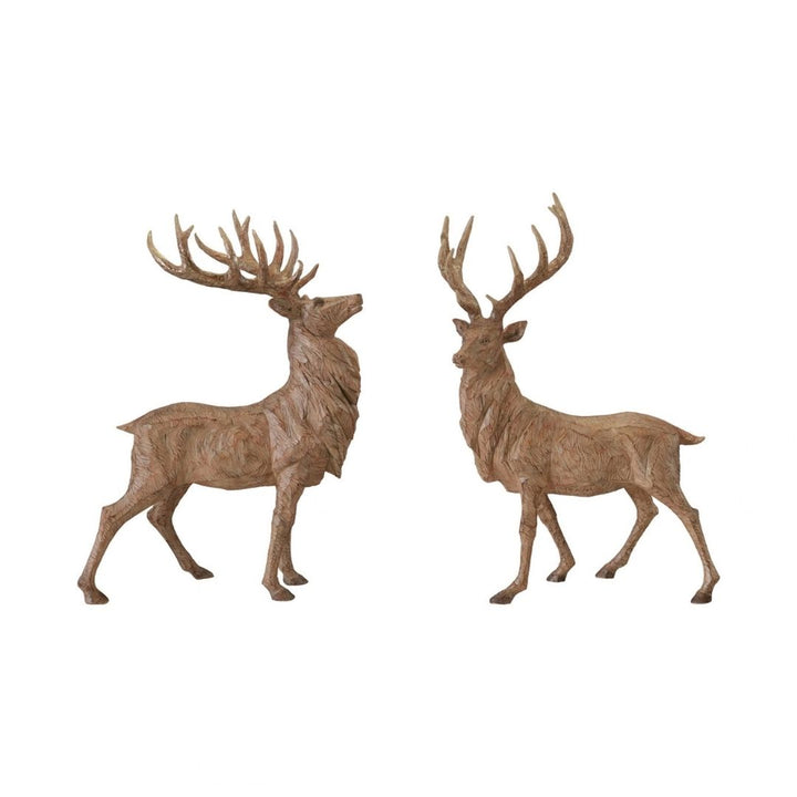 RESIN STANDING DEER2 STYLES - CREATIVE COOP - Compralo en CorinneRegalos.com