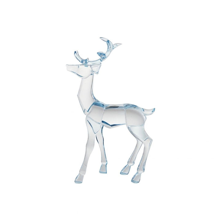 PLASTIC STANDING DEER, BLUE - CREATIVE COOP - Compralo en CorinneRegalos.com