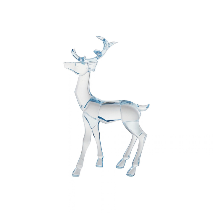 PLASTIC STANDING DEER, BLUE - CREATIVE COOP - Compralo en CorinneRegalos.com