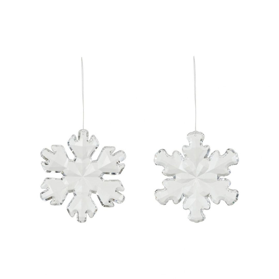ACRYLIC SNOWFLAKE ORNAMENT, 2 STYLES - CREATIVE COOP - Compralo en CorinneRegalos.com