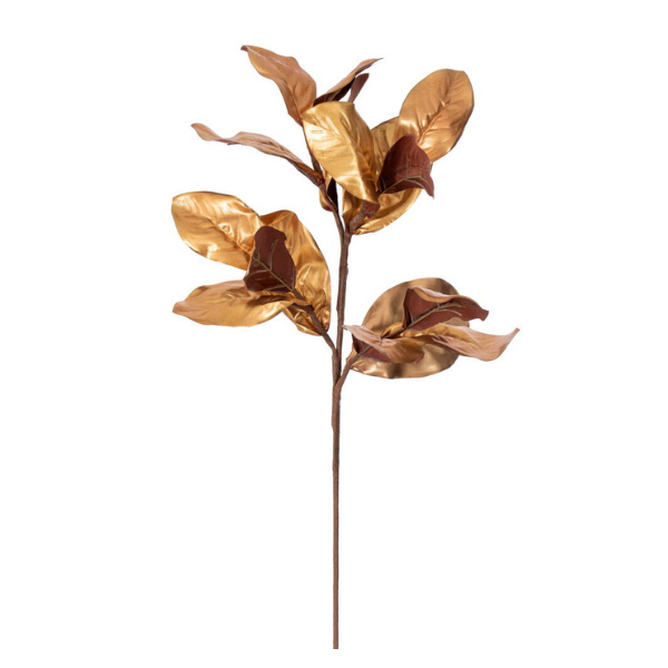 29  GOLD MAGNOLIA LEAF SPRAY 2 BAG - VICKERMAN COMPANY - Compralo en CorinneRegalos.com