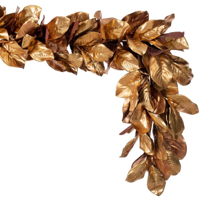 72  GOLD MAGNOLIA LEAF GARLAND