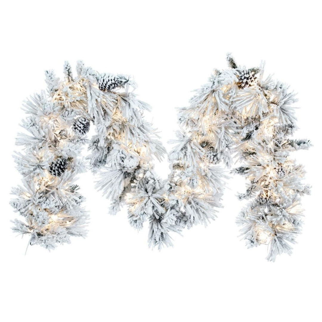 9' X 14 FLOCKED ATKA PINE GARL 3MM 200W