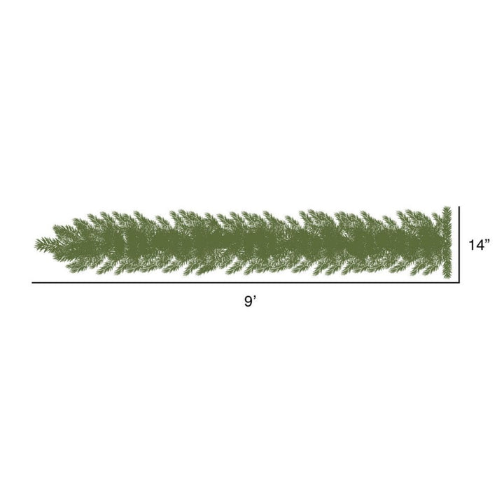 9' X 14 FLOCKED ATKA PINE GARL 3MM 200W