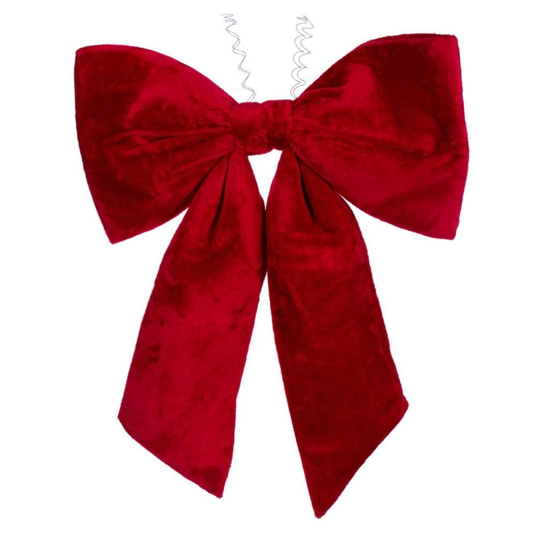 36  X 45  RED FAUX FUR BOW