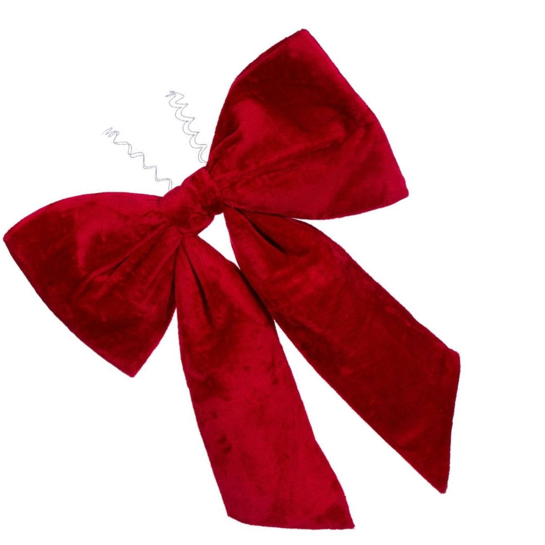 36  X 45  RED FAUX FUR BOW