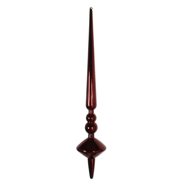 12  BURGUNDY SHINY CUPOLA FINIAL 3 BAG - VICKERMAN COMPANY - Compralo en CorinneRegalos.com