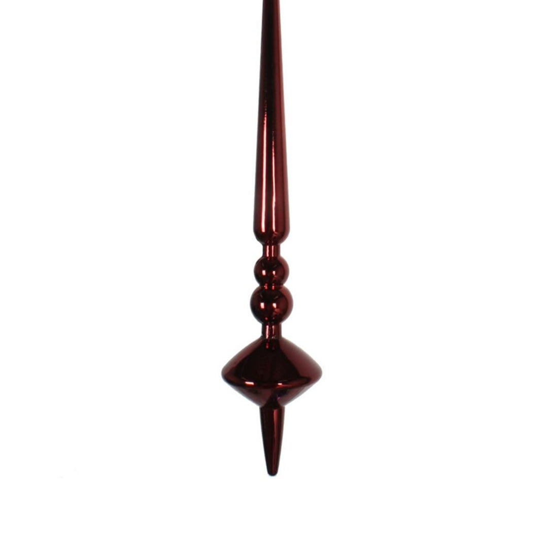 12 INCH BURGUNDY SHINY CUPOLA FINIAL
