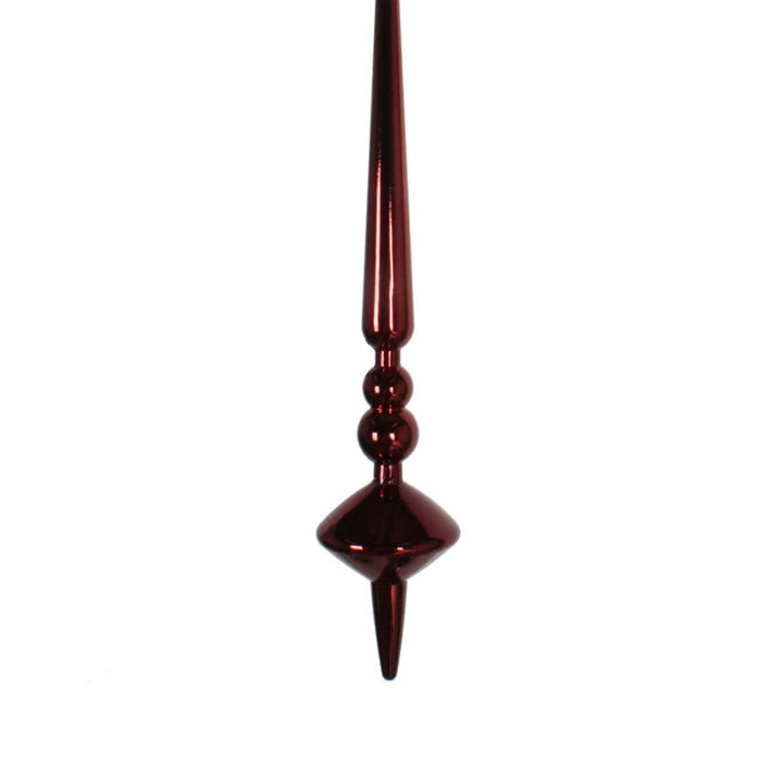 12 INCH BURGUNDY SHINY CUPOLA FINIAL