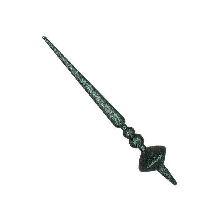 18 INCH MIDNT GREEN GLIT CUPOLA FINIAL