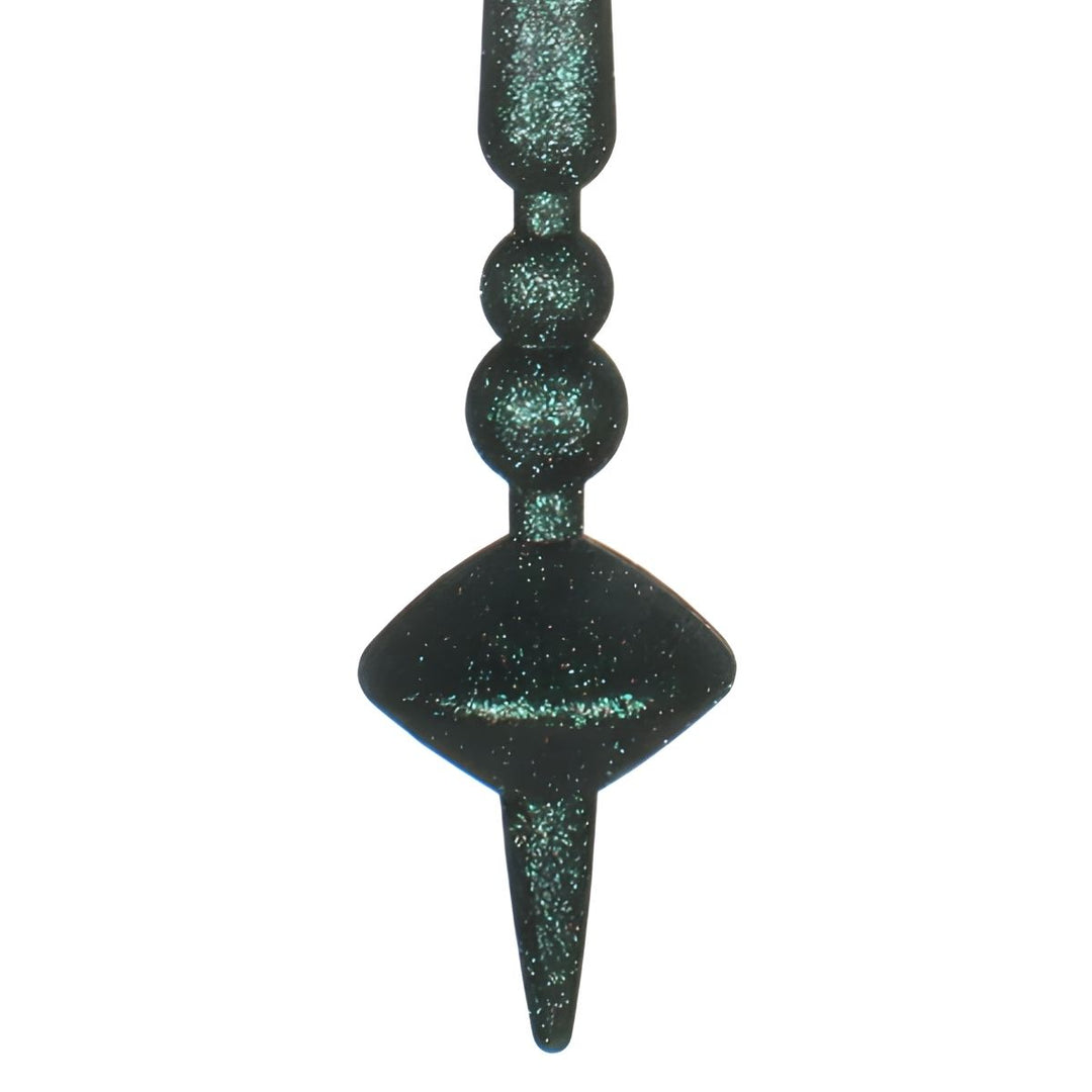 18 INCH MIDNT GREEN GLIT CUPOLA FINIAL