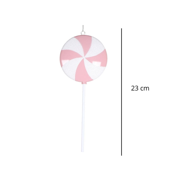 9 PASTEL PINK FLAT LOLLIPOP 6/BAG